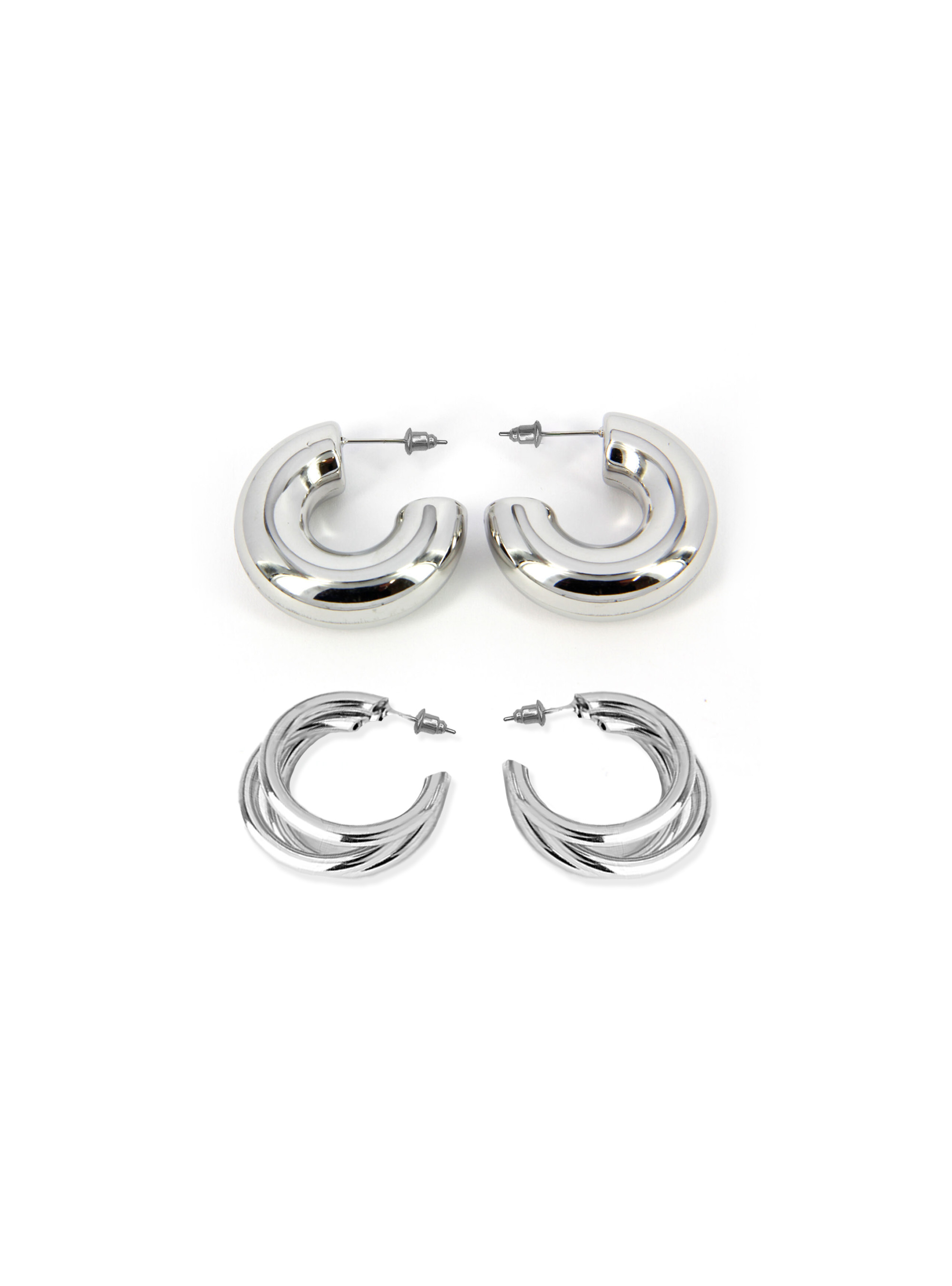 Pack of two pairs of earrings, 